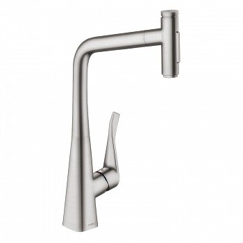 Смеситель для кухни Hansgrohe Metris Select M71 73816800 нержавеющая сталь