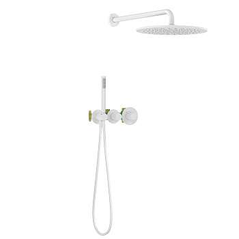 Встраиваемая душевая система с термостатом Timo Saona SX-2359/16SM белый матовый