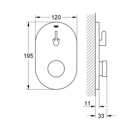 Смеситель для душа Grohe Cosmopolitan T 36321000 хром