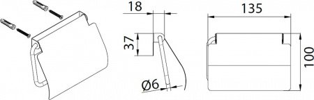 Держатель туалетной бумаги Fixsen Hotel FX-31010 Хром