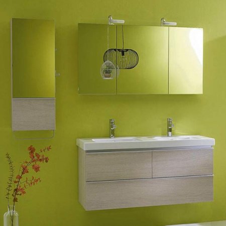 Тумба под две раковины Jacob Delafon Odeon Up 120 подвесная 3 ящика Белая