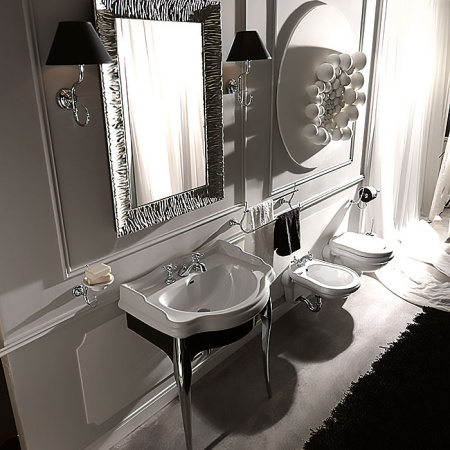 Раковина подвесная на 3 отверстия 73см Kerasan Retro 104701*3 белый