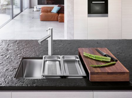 Смеситель для кухни Blanco Linee 517596 нержавеющая сталь