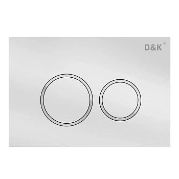 Кнопка смыва для унитазов D&K Bayern DB1529016 белый