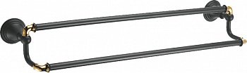 Держатель для полотенец Fixsen Luksor FX-71602B Черный Золото