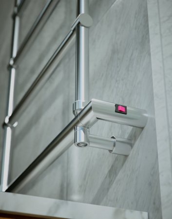 Полотенцесушитель электрический Margaroli Sole 542-5 5424705CRNB 840х570 хром