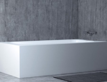 Ванна из искусственного камня Salini Orlando 180х80х60 белый матовый