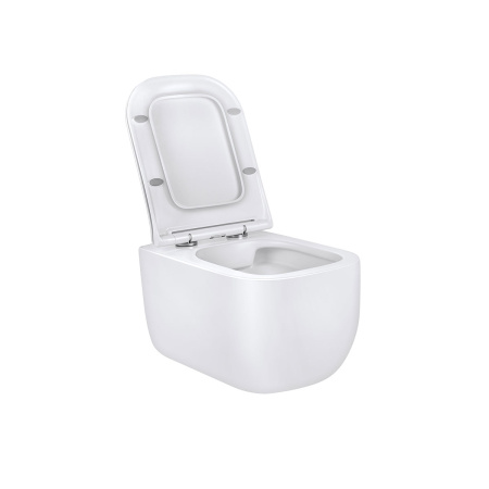 Унитаз подвесной безободковый Vincea Form VT1-35 белый, с сиденьем микролифт