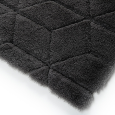 Коврик для ванной 1-ый Fixsen DIAMONT, FX-9050V, графит, 70х120 см