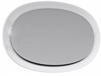 Зеркало Aqwella Дюна 96 Dun.02.10/W с подсветкой Белое