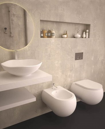 Унитаз-биде Bien Flash FLKA052N1VP1W3000 подвесной с сиденьем Микролифт