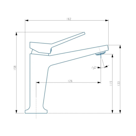Смеситель для раковины Haiba HB10818, хром