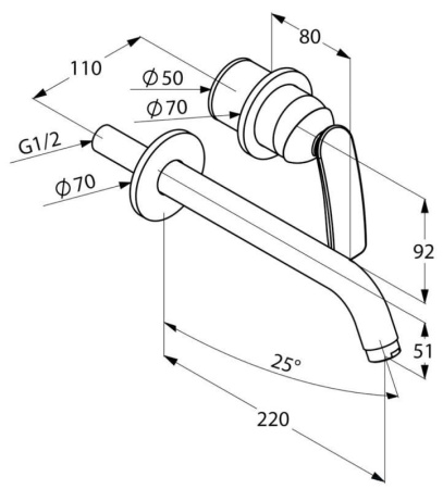 Смеситель для раковины Kludi Balance 522450575 хром