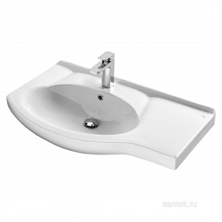 Раковина сложной формы Santek Коралл 83 отверстие под смеситель 1WH110228 с правым крылом