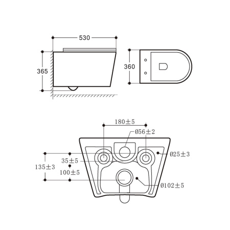 Унитаз подвесной безободковый Vincea Cute VT1-24 белый, с сиденьем микролифт
