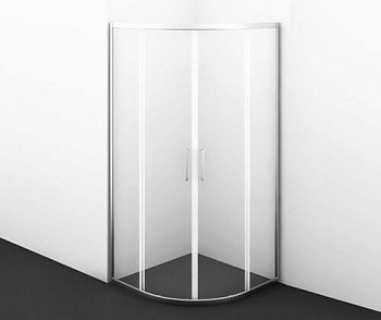 Душевой угол WasserKraft Main 41S23 100x100x200, профиль хром, стекло прозрачное