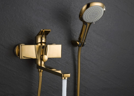 Смеситель для ванны D&K Berlin DA1433303, золото