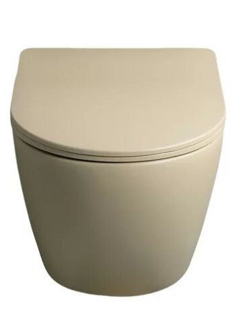 Унитаз подвесной безободковый GID Sr2198, бежевый матовый