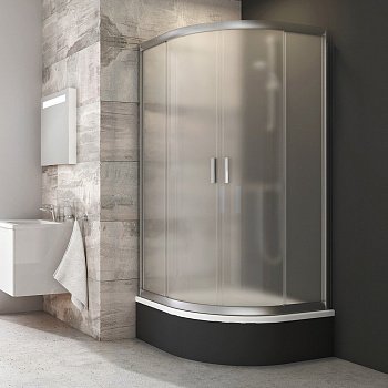 Душевой угол Ravak Blix BLCP4 SABINA 90x90x175 профиль сатин, стекло матовое (для установки на глубокий поддон)
