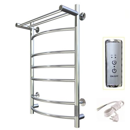 Полотенцесушитель электрический Тругор Приоритет Пэк сп серия 3 80х50 хром, с полкой
