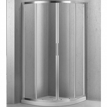Душевой уголок BelBagno Sela R-2 95x95 профиль Хром стекло прозрачное