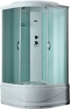 Душевая кабина Timo Eco TE-0700 P 100x100x215 профиль белый, стекло рифленое