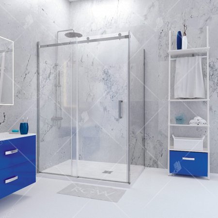 Душевой угол RGW Tornado 120x80x195 профиль хром, стекло прозрачное