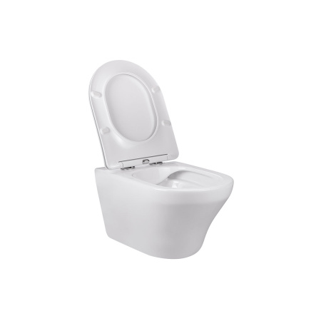 Унитаз подвесной безободковый Vincea Edge-M VT1-37 белый, с сиденьем микролифт