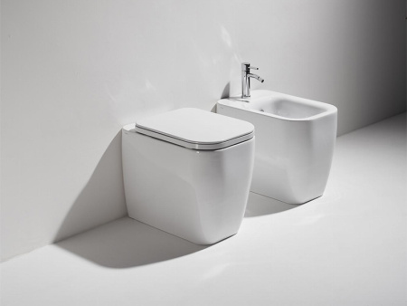 Унитаз приставной безободковый Simas Henges BB01 белый