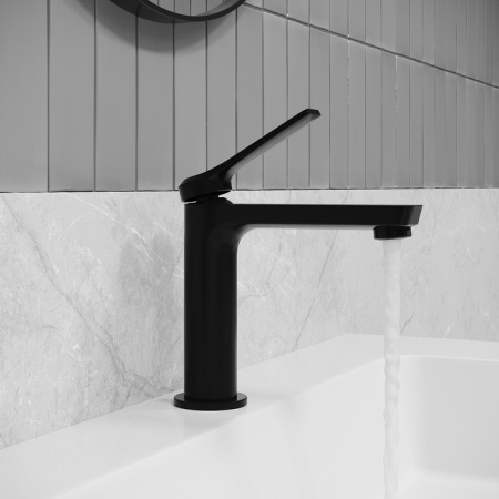 Смеситель для раковины IDDIS Parker PARBL00i01 черный матовый