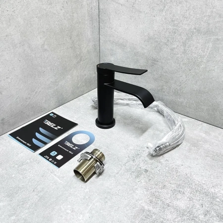 Смеситель для раковины BELZ B10812-7, черный матовый