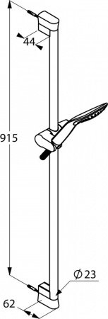 Душевой гарнитур Kludi Fizz 6764091-00 Белый Хром