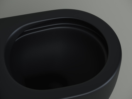 Унитаз приставной Ceramica Nova Metropol CN4004MB черный матовый