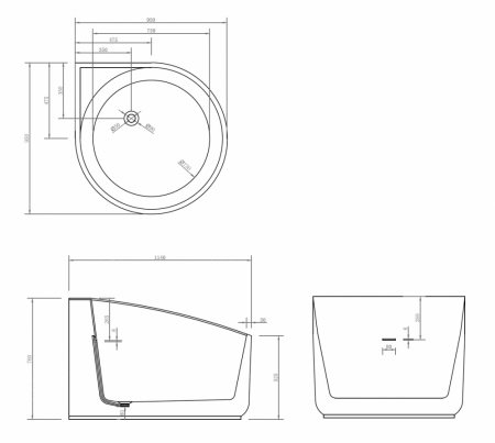 Акриловая ванна ABBER AB9305