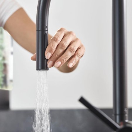 Смеситель для кухни Hansgrohe Talis M54 72801670 черный матовый