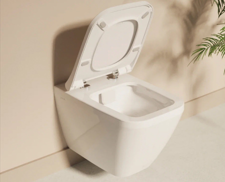 Комплект унитаза с инсталляцией Vitra Integra Square 9856B003-7207 с сиденьем микролифт и кнопкой смыва хром