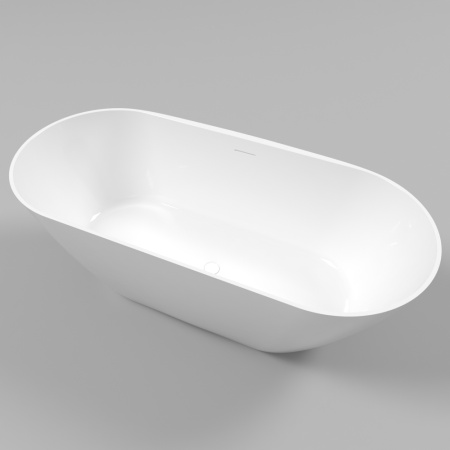 Ванна WHITECROSS Coral X 170x77 (белый глянец) иск. камень