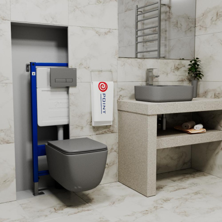 Инсталляция для подвесных унитазов Point Элемент PN45120 механический смыв