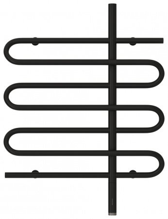 Полотенцесушитель электрический Сунержа Эпатаж 80х60 черный матовый, подключение правое