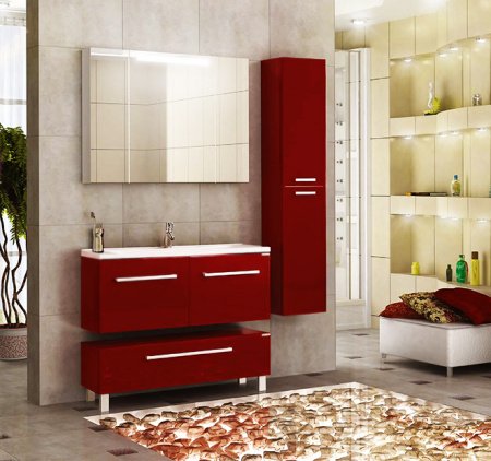 Тумба для комплекта Акватон Мадрид 100 белая с 2 ящиками