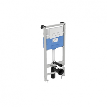 Пневматический промо-набор 4 в 1 Ideal Standard с унитазом E822301 CONNECT Rimless, с сиденьем и крышкой E772401, с инсталляцией PROSYS 120 P и пневматической панелью смыва OLEAS™ P1