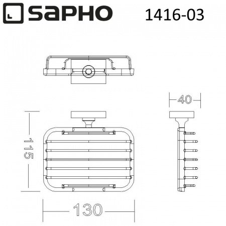 Мыльница Sapho APOLLO 1416-03 хром