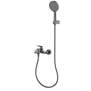 Смеситель для ванны AQUAme Como AQM6512GM вороненая сталь