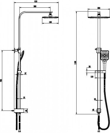 Душевая стойка Bien Casso BD44029104