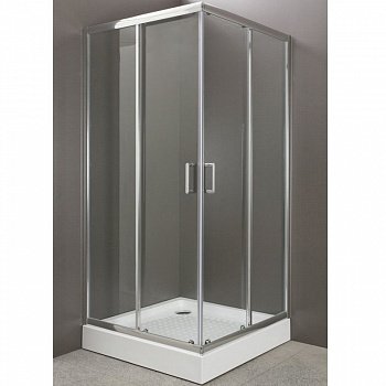 Душевой уголок BelBagno Uno A-2 95x95 профиль Хром стекло прозрачное