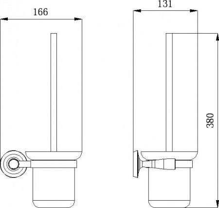 Ершик для унитаза Rush Balearic BA39710 Хром