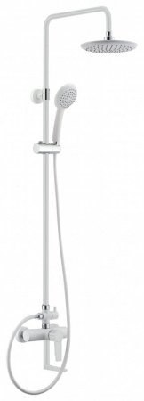 Душевая стойка Cezares LACONICO-C-CVD1-BLC белый глянцевый