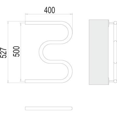 Полотенцесушитель водяной Terminus М-образный (3/4") 50х40