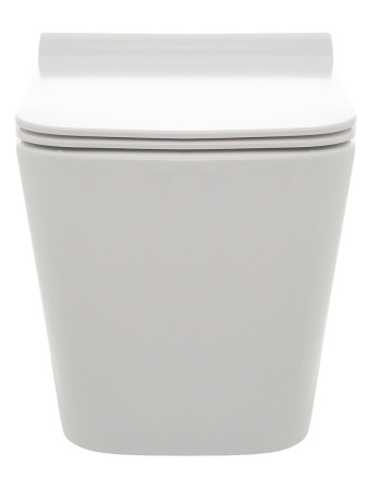 Унитаз подвесной безободковый AQUAme AQM2003 белый, с сиденьем микролифт