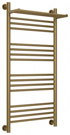 Полотенцесушитель водяной Сунержа Богема с полкой+ 100х50 состеренная бронза